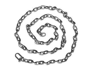 Galvanized metal chain one-point set 5mm - 1,8m