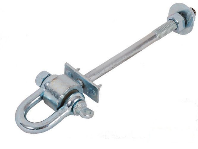 Metal swing hook "D" type M12 140 mm