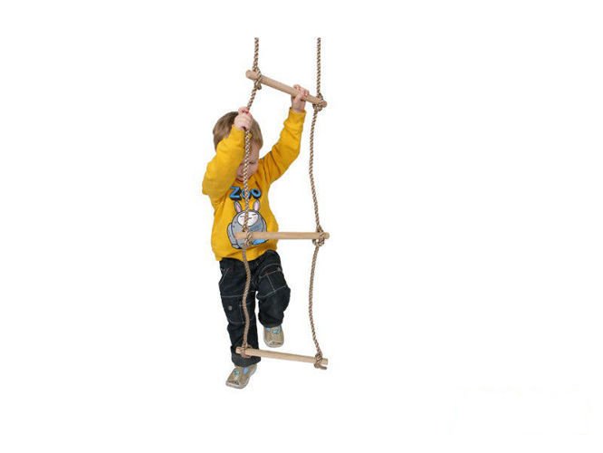 Rope ladder with 5 wooden rungs ECO