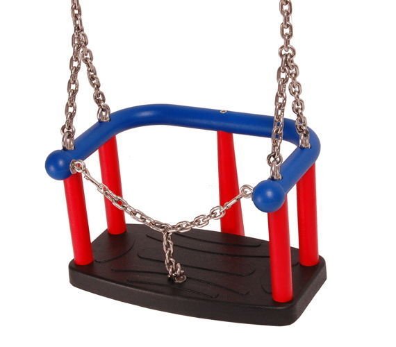 TPE baby swing seat  LUX with aluminium insert + Stainless steel chain set 5 mm 1,8 m