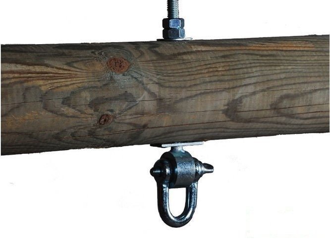 2xMetal swing hook "D" type M12 140 mm