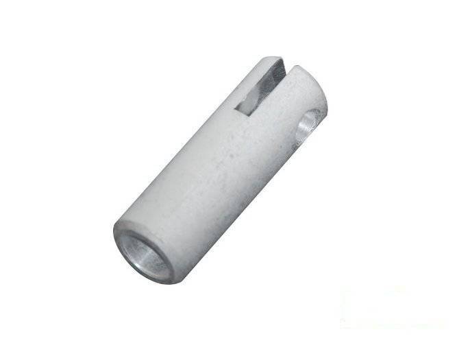Aluminum ferrule for 16 mm rope with M10 thread