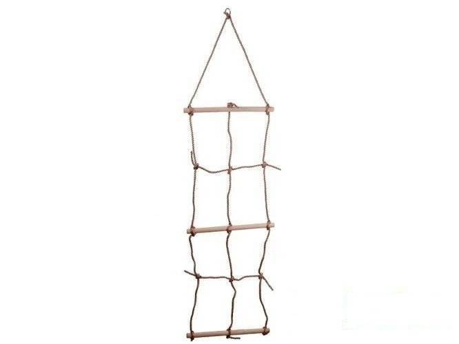 Climbing net with wooden rungs 2200x470 mm