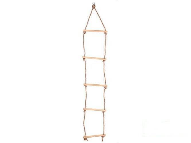 Rope ladder with 5 wooden rungs „Light”