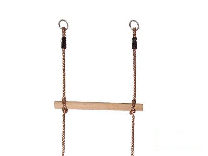 Rope ladder with 7 wooden rungs