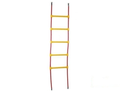 Reinforced rope ladder with 5 plastic rungs