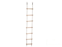 Rope ladder with 7 wooden rungs