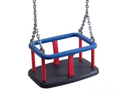 Rubber baby swing seat with metal insert + Stainless steel chain set 5 mm  1,8 m
