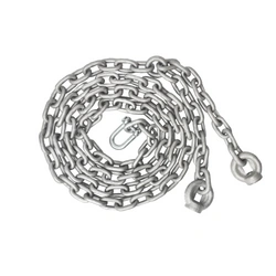 Set of 5mm galvanized chains
