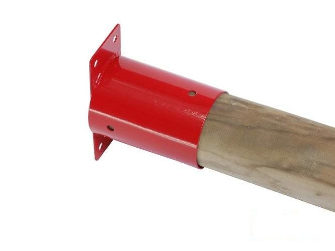 Wall attachment to the round beam