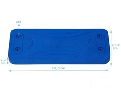 LUX rubber seat  with an aluminum insert + Stainless steel chain set 6 mm 1,8 m