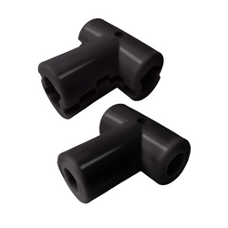 Connector T for reinforced (armed) rope