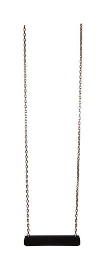 LUX rubber seat with an aluminum insert + Galvanized metal chain one-point set 5mm - 1,8m