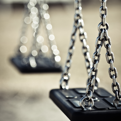 A set of stainless steel chains 6mm - 1,5m