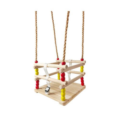 Wooden baby swing seat