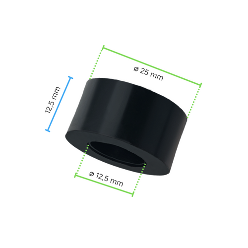 Plastic distance ring 12,5 mm