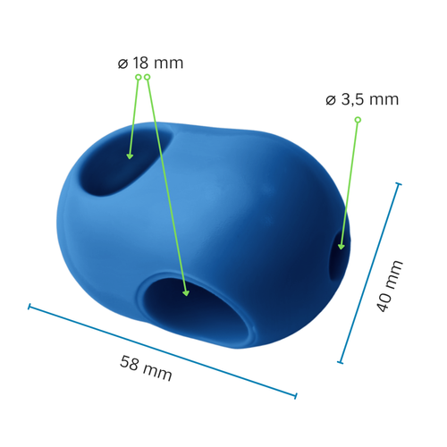 Standard connector ø 18 mm, II type