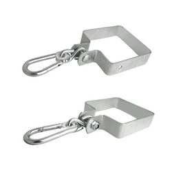 Metal swing hook galvanised 120x120 mm