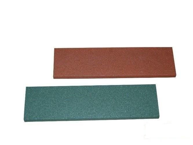 Rubber corner 60 x 16 x 4,5-0,5 cm red