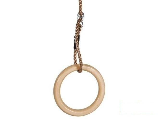 Wooden gymnastic rings