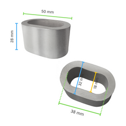 Eye Ferrule 28 mm 18EK