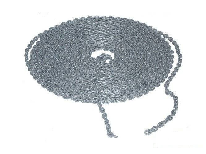 Metalgalvanised chain 6 mm, price per meter