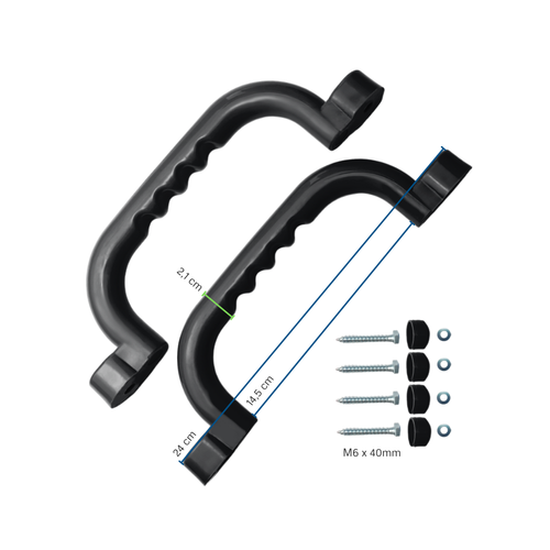 Plastic handgrips set 250x75 mm