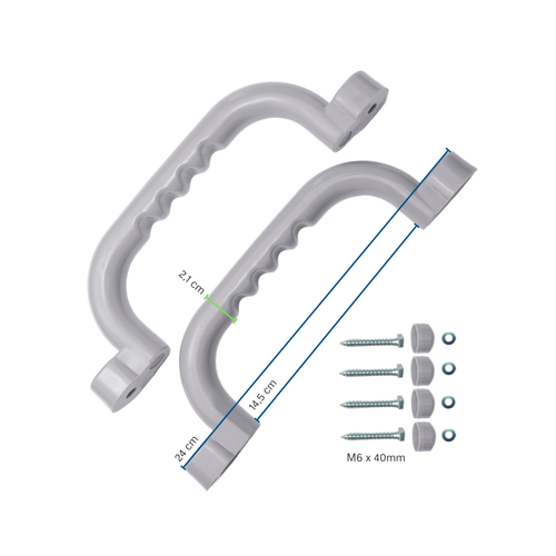 Plastic handgrips set 250x75 mm