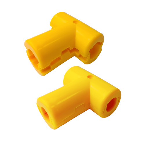 Connector T for reinforced (armed) rope