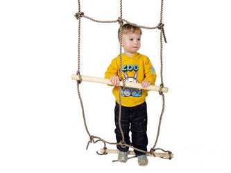 Climbing net with wooden rungs 2200x470 mm