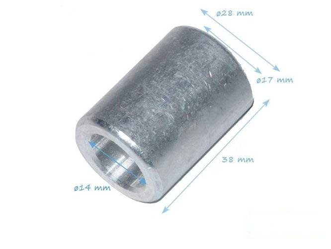 Bolt Joint Ferrule 38mm 16BK