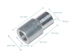 Aluminium clip ring M12