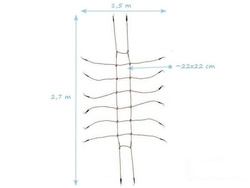 Scramble net 150x270 cm PP