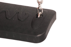 LUX rubber seat with an aluminum insert + Galvanized metal chain one-point set 5mm - 1,8m