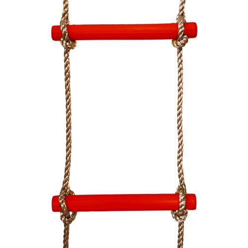 Rope ladder with 5 plastic rungs