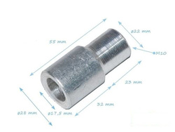Aluminium clip ring M10