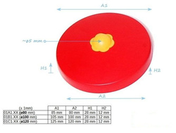 Round beam plastic cover Ø100 mm 