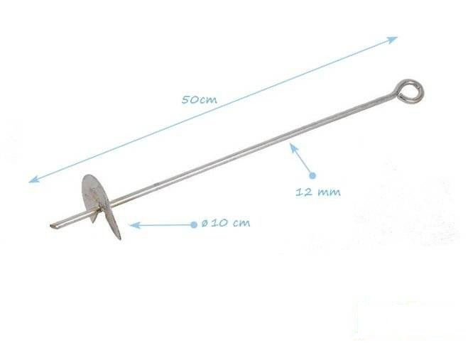 Ground anchorage galvanised