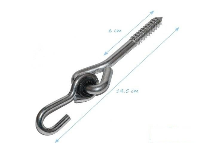 Metal swing hook "O" type