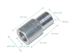 Aluminium clip ring M12