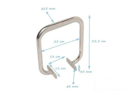 Handgrip for see saw 240 x 240 stainless steel
