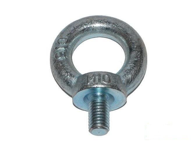 Metal threaded eye M10x28 mm galvanized 