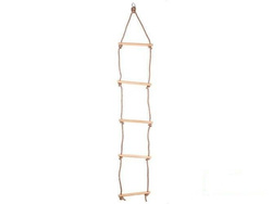 Rope ladder with 5 wooden rungs ECO