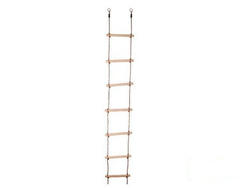 Rope ladder with 7 wooden rungs