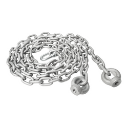 Set of 5mm galvanized chains