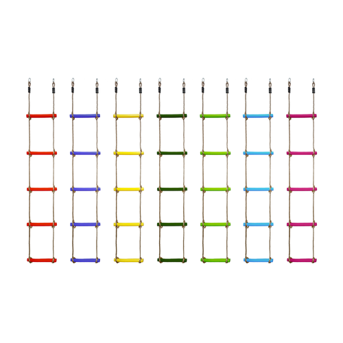 Rope ladder with 5 plastic rungs