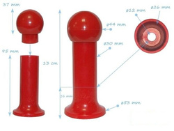 Handgrips / foot rests 123 mm