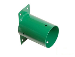 Wall attachment to the round beam