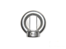 Stainless steel metal 'eye' M8