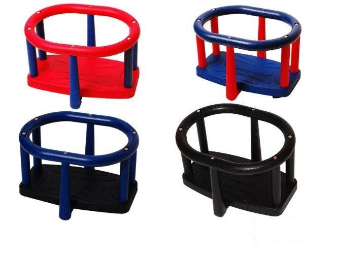 TPE baby swing seat LUX with aluminium insert + Galvanized metal chain set 5 mm 1,8 m